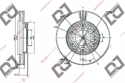 Тормозной диск DJ PARTS BD1852